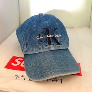 Calvin Klein Jeans Denim Strap-Back Dad Hat